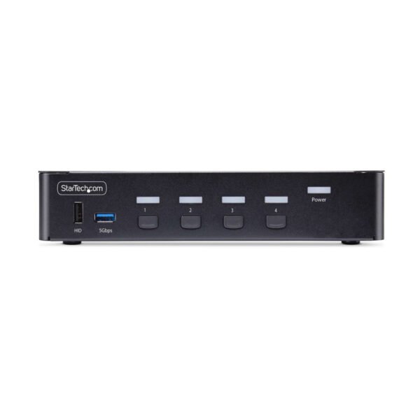 StarTech.com 4-Port DisplayPort KVM Switch, 8K 60Hz / 4K 144Hz, Single Display, DP 1.4, 2x USB 3.0 Ports, 4x USB 2.0 HID Ports, - Image 6