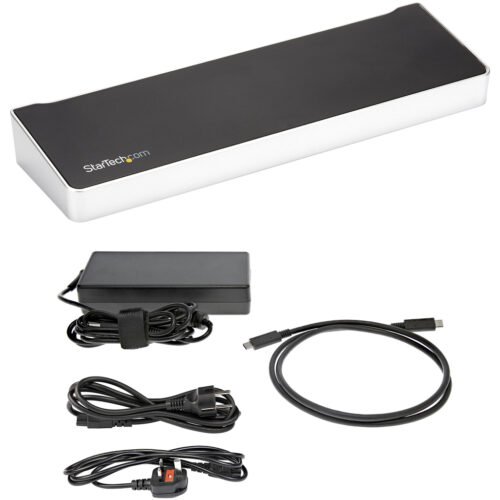 StarTech.com 4K USB-C Dock , Triple UHD 4K Monitor Docking Station, Mac & Windows, USB C to HDMI & DisplayPort, 60W Power Deliv - Image 2