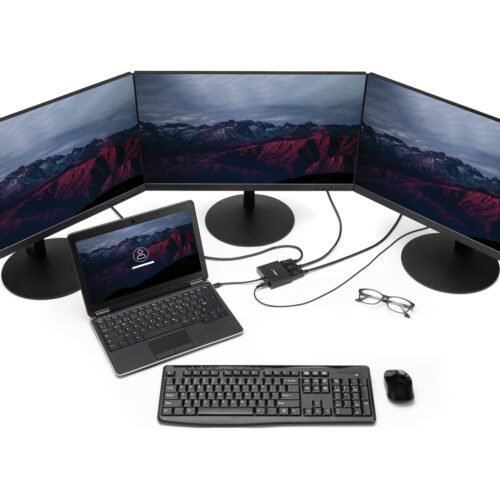 StarTech.com 3-Port Multi Monitor Adapter - Mini DisplayPort to DisplayPort MST Hub, Dual 4K 30Hz & 1x 1080p - Video Splitter f - Image 3