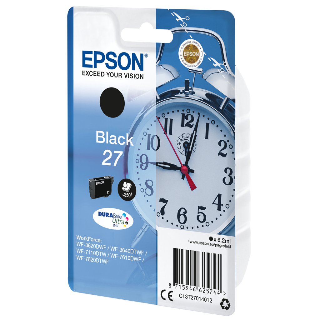 Epson Alarm clock Singlepack Black 27 DURABrite Ultra Ink - Image 2