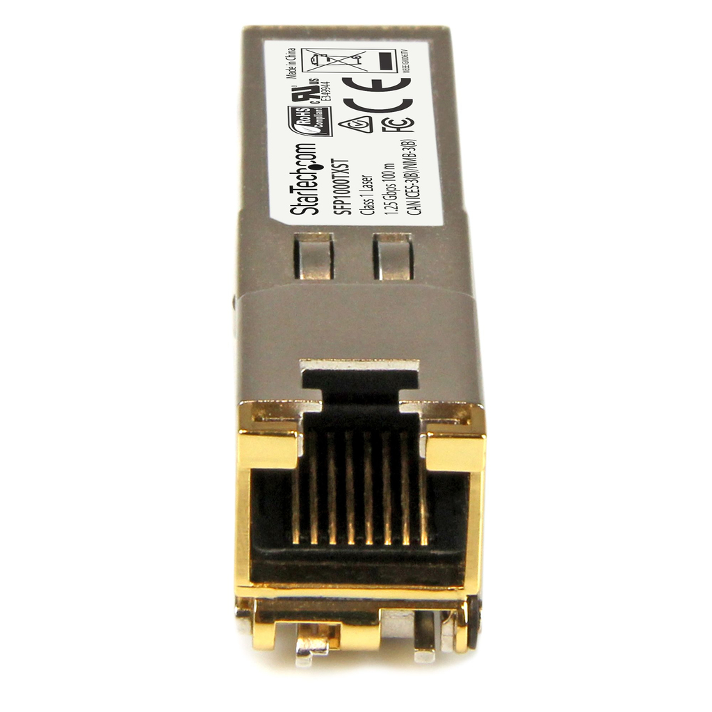 StarTech.com MSA Compliant SFP Transceiver Module - 1000BASE-TX~MSA Uncoded SFP Module - 1000BASE-TX - SFP to RJ45 Cat6/Cat5e - - Image 3