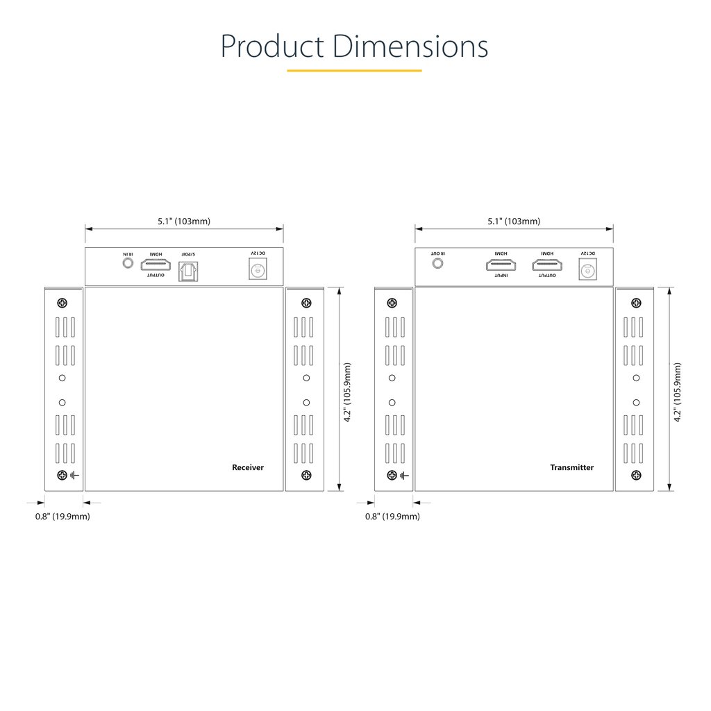 StarTech.com 4K70IC-EXTEND-HDMI AV extender AV transmitter & receiver Black - Image 17