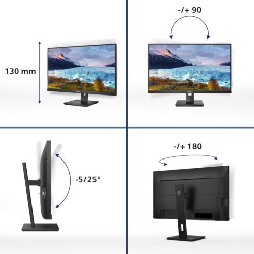 Philips S Line 273S1/00 computer monitor 68.6 cm (27") 1920 x 1080 pixels Full HD LCD Black - Image 3
