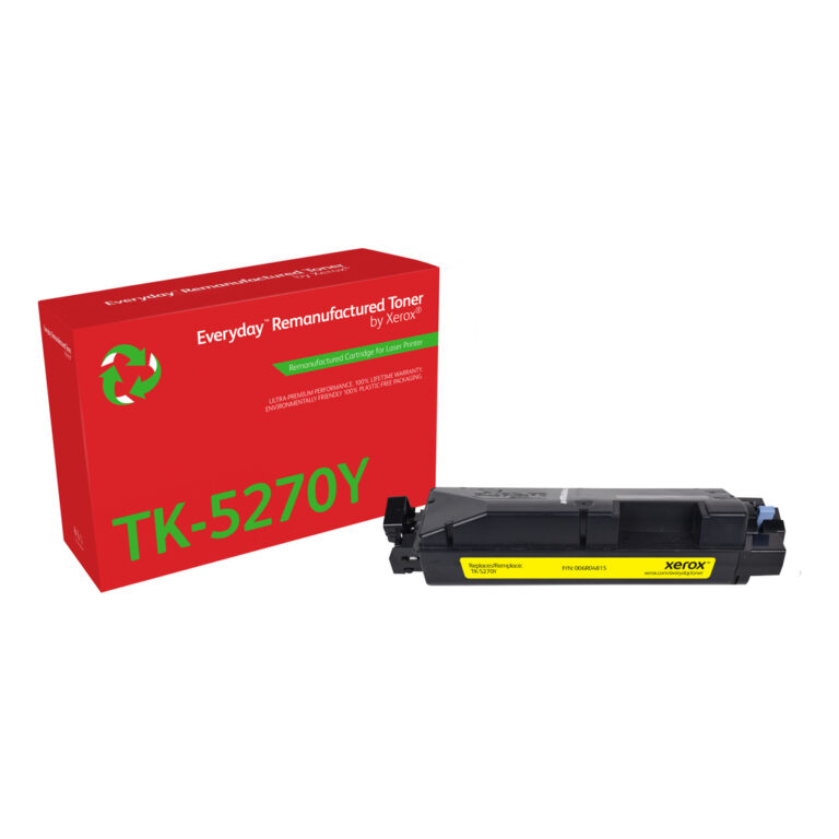 Everyday™ Yellow Remanufactured Toner by Xerox compatible with Kyocera TK-5270Y, Standard capacity