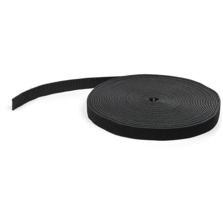 StarTech.com 50ft Hook and Loop Roll - Cut-to-Size Reusable Cable Ties - Bulk Industrial Wire Fastener Tape /Adjustable Fabric