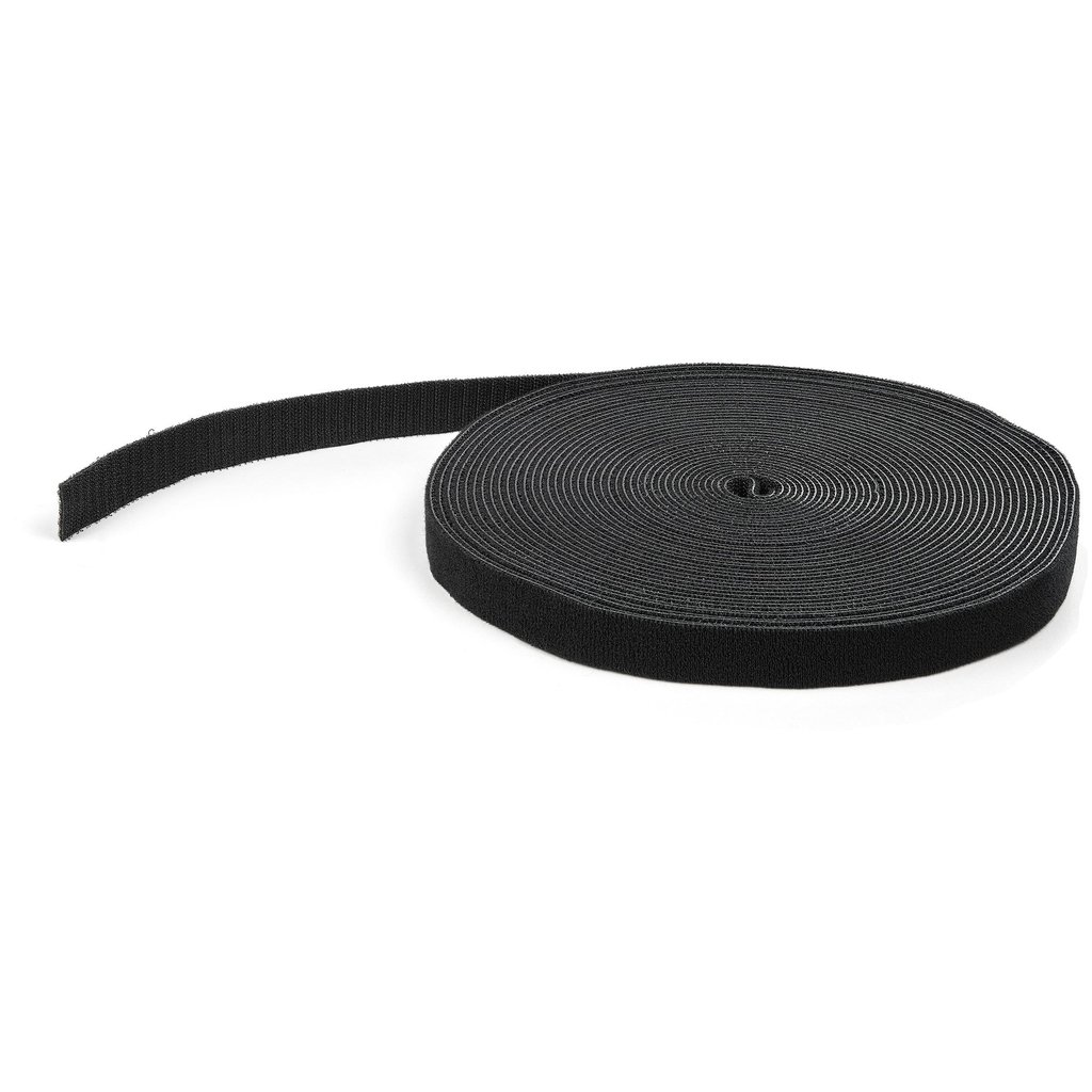 StarTech.com 50ft Hook and Loop Roll - Cut-to-Size Reusable Cable Ties - Bulk Industrial Wire Fastener Tape /Adjustable Fabric
