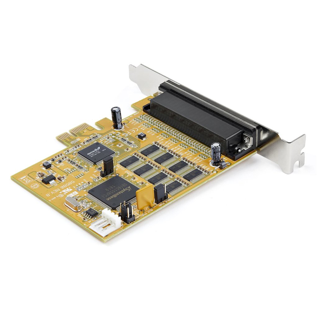 StarTech.com 8-Port PCI Express RS232 Serial Adapter Card, PCIe RS232 Serial Card, 16C1050 UART, Multiport Serial DB9 Controlle - Image 2