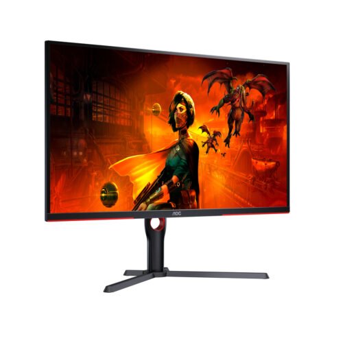 AOC G3 U32G3X/BK LED display 80 cm (31.5") 3840 x 2160 pixels 4K Ultra HD Black, Red - Image 4