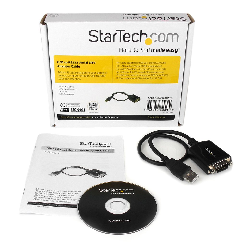StarTech.com 1 ft USB to RS232 Serial DB9 Adapter Cable with COM Retention - Image 4