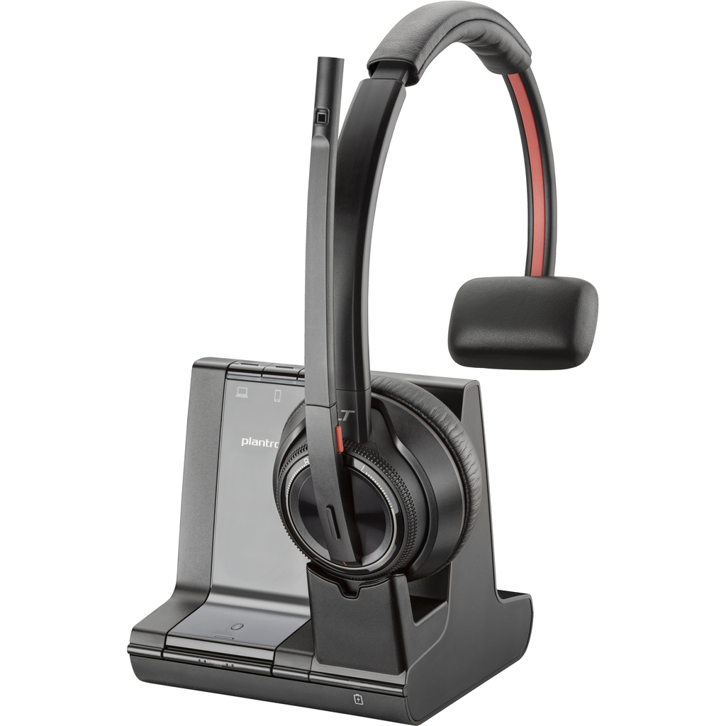 POLY Savi 8210-M Office DECT 1880-1900 MHz Single Ear Headset - Image 2