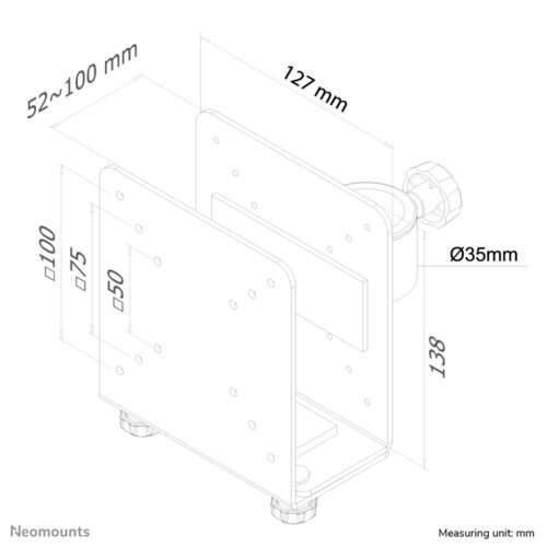 Neomounts THINCLIENT-10 Mini PC holder - max 10 kg - universal - Image 2