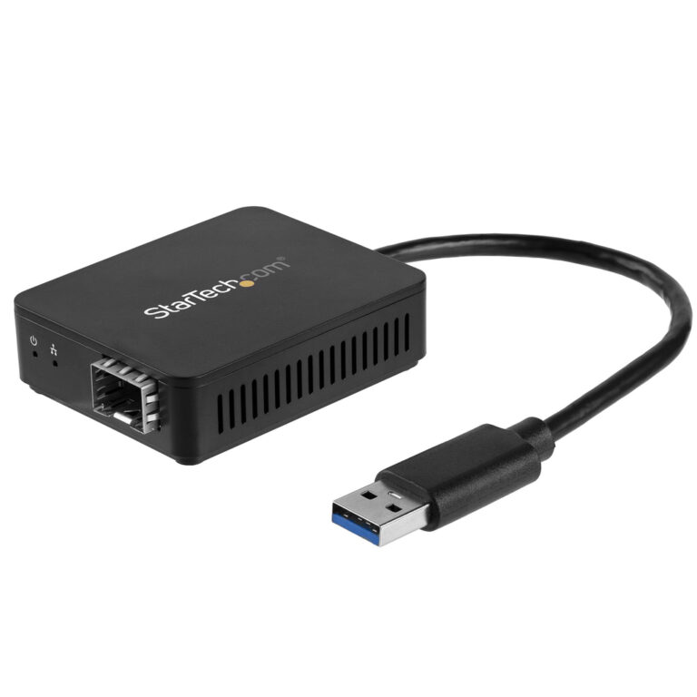 StarTech.com USB 3.0 to Fiber Optic Converter - Compact USB to Open SFP Adapter - USB to Gigabit Network Adapter - USB 3.0 Fibe