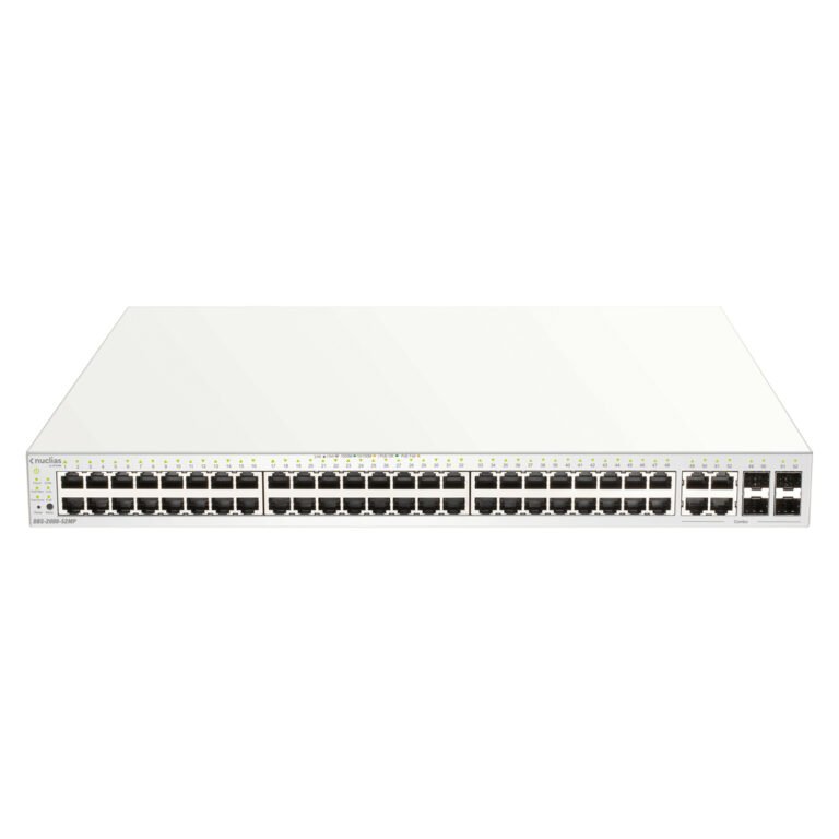 D-Link 52-Port Gigabit PoE+ Nuclias Smart Managed Switch including 4x 1G Combo Ports, 370W