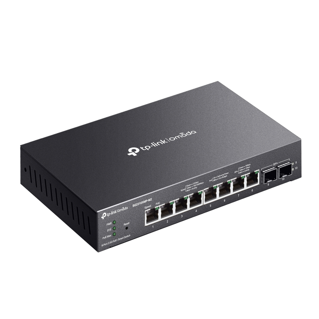 TP-Link Omada 8-Port 2.5GBASE-T and 2-Port 10GE SFP+ Smart Switch with 8-Port PoE+ - Image 2