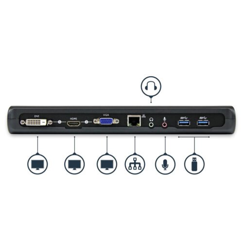 StarTech.com Dual-Monitor USB 3.0 Docking Station with HDMI & DVI/VGA~Dual Monitor USB 3.0 Laptop Docking Station with HDMI/DVI - Image 10