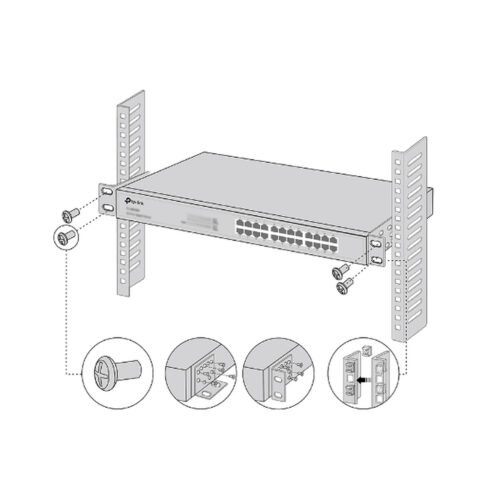 TP-Link Omada 19-inch Switches Rack Mount Kit - Image 2