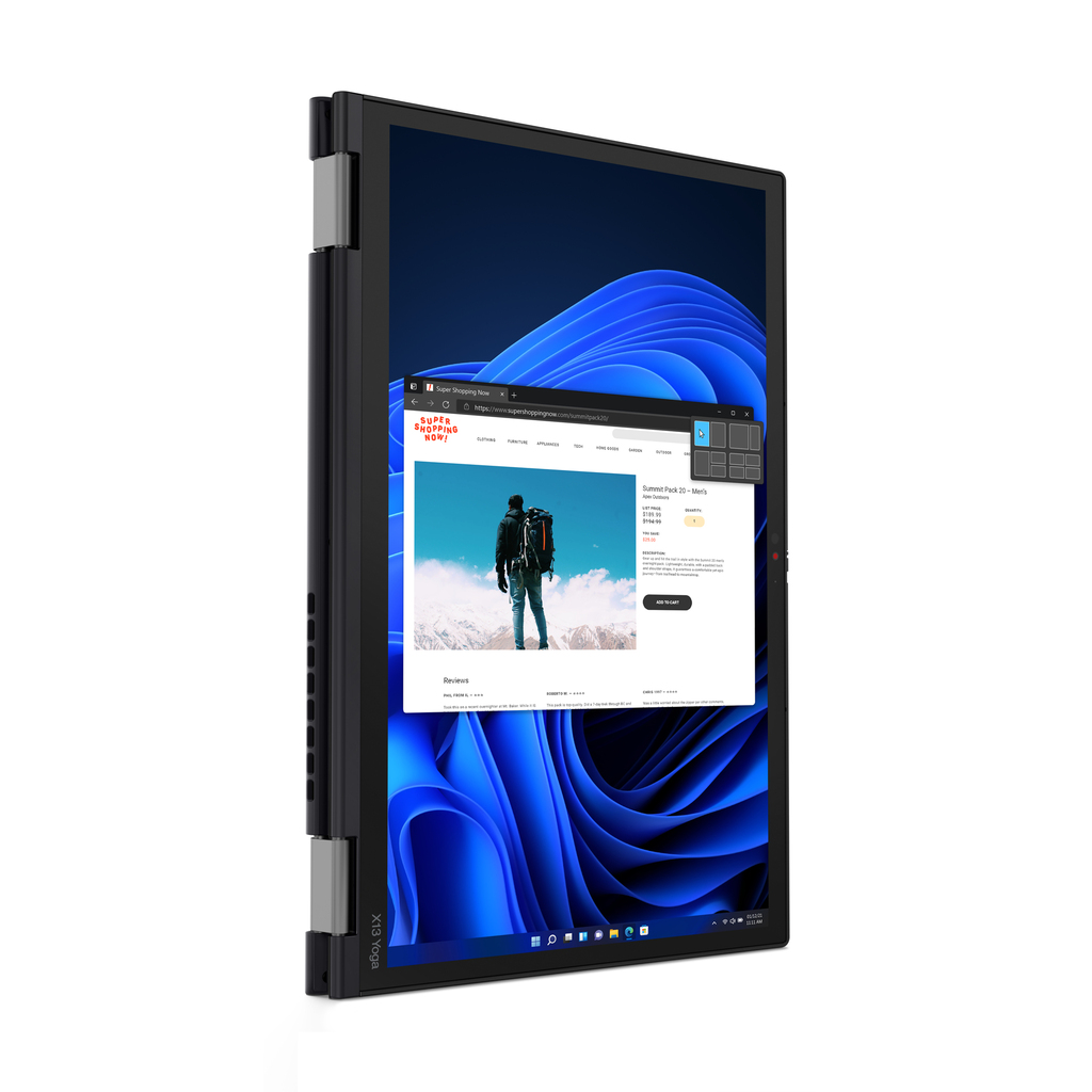 Lenovo ThinkPad X13 Yoga Gen 3 Intel® Core™ i7 i7-1255U Hybrid (2-in-1) 33.8 cm (13.3") Touchscreen WUXGA 16 GB LPDD - Image 10