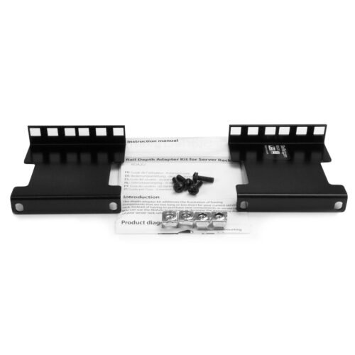 StarTech.com 2U Server Rack Depth Extender Adapter Kit with 4” Adjustment - Image 9