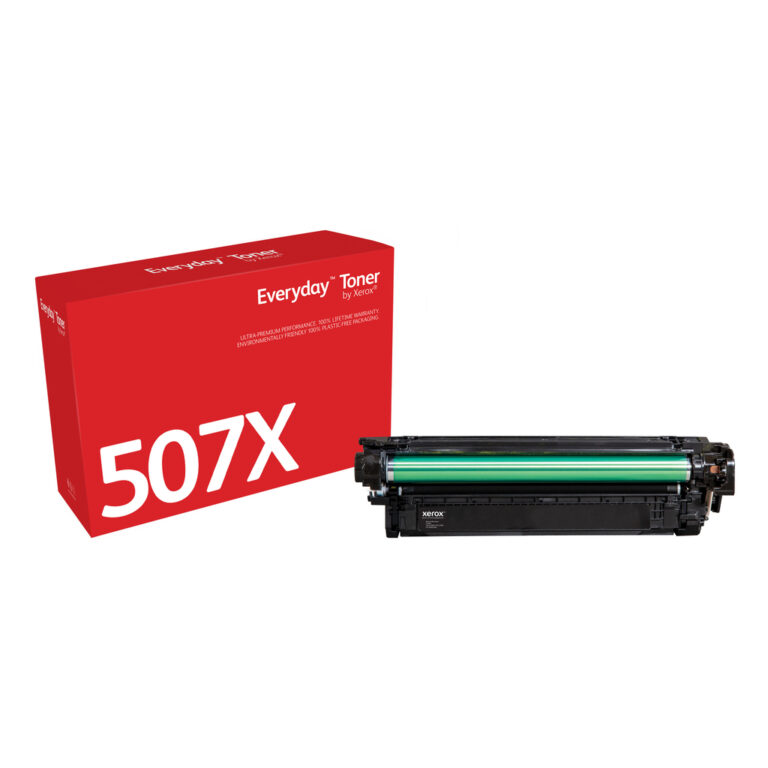Everyday™ Black Toner by Xerox compatible with HP 507X (CE400X), High capacity