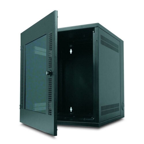 APC NetShelter 13U Wallmount Rack Cabinet Glass Door Double Hinged Server Depth - Image 5