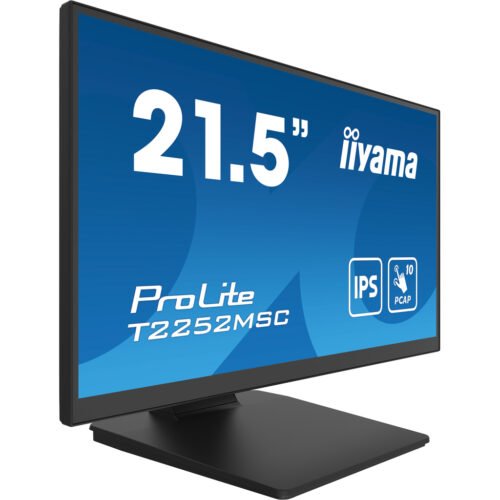 iiyama ProLite T2252MSC-B2 computer monitor 54.6 cm (21.5") 1920 x 1080 pixels Full HD LCD Touchscreen Black - Image 2