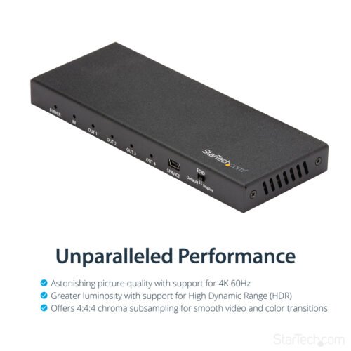 StarTech.com 4-Port HDMI Splitter - 4K 60Hz - Image 2