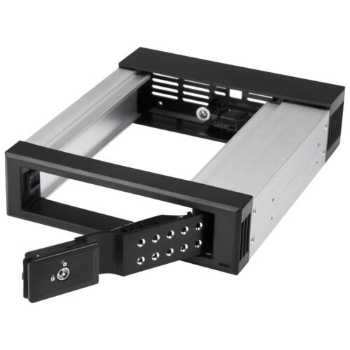 StarTech.com 5.25 to 3.5 Hard Drive Hot Swap Bay - For 3.5" SATA/SAS Drives - Trayless - Aluminum - Image 4