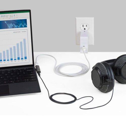StarTech.com USB C Audio & Charge Adapter - USB-C Audio Adapter w/ 3.5mm TRRS Headphone/Headset Jack and 60W USB Type-C Power D - Image 6