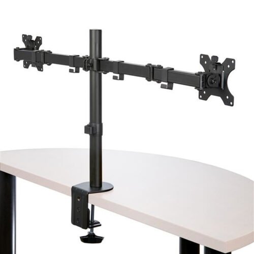 StarTech.com Desk Mount Dual Monitor Arm - Desk Clamp / Grommet VESA Monitor Mount for up to 32 inch Displays - Ergonomic Artic - Image 2