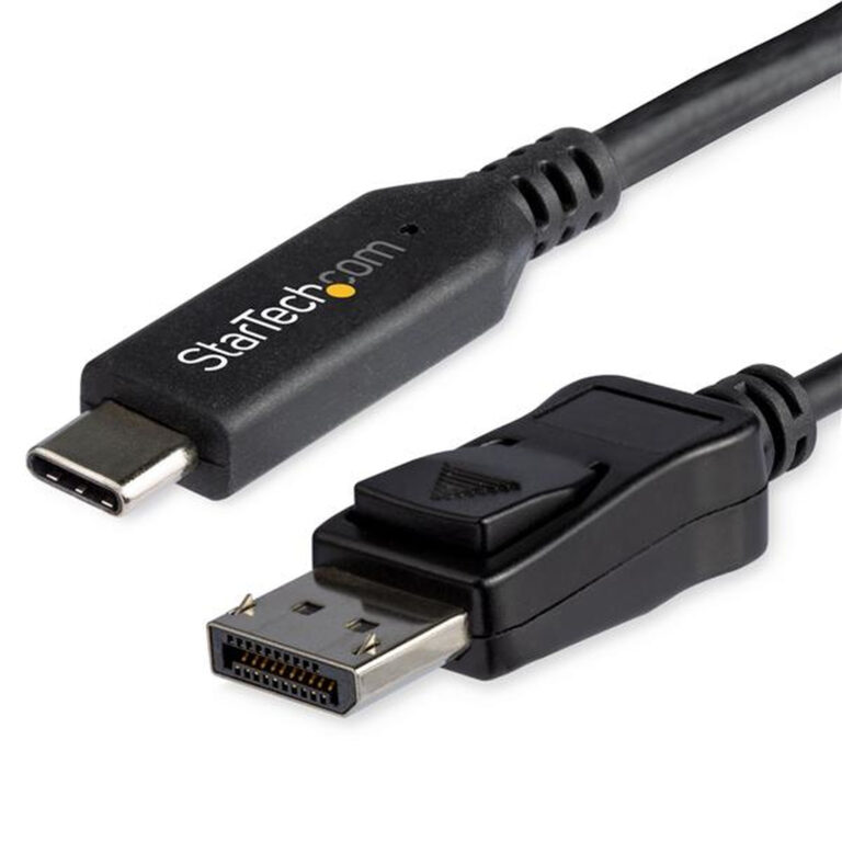 StarTech.com 6ft/1.8m USB C to DisplayPort 1.4 Cable - 4K/5K/8K USB Type-C to DP 1.4 Alt Mode Video Adapter Converter - HBR3/HD