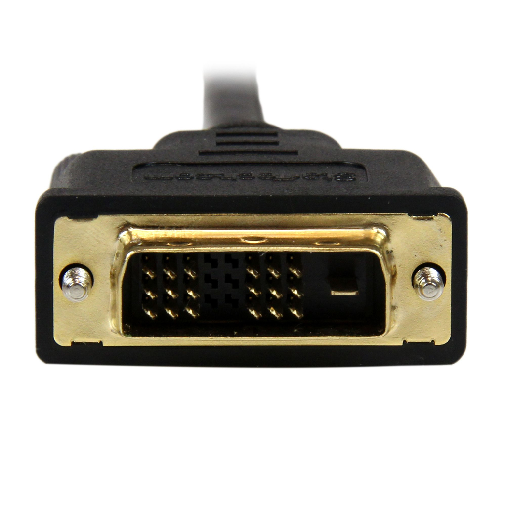 StarTech.com 1m (3.3 ft) Mini HDMI to DVI Cable - DVI-D to HDMI Cable (1920x1200p) - 19 Pin HDMI Mini Male to DVI-D Male - Digi - Image 2