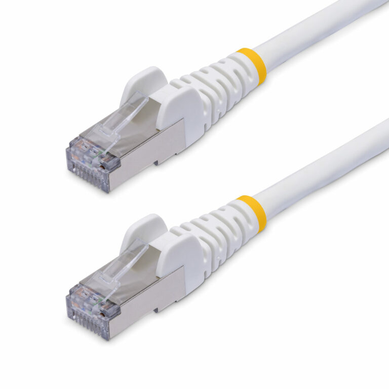 StarTech.com 12m White CAT8 Ethernet Cable, Snagless RJ45, 25G/40G, 2000MHz, 100W PoE++, S/FTP, 26AWG Pure Bare Copper Wire, LS