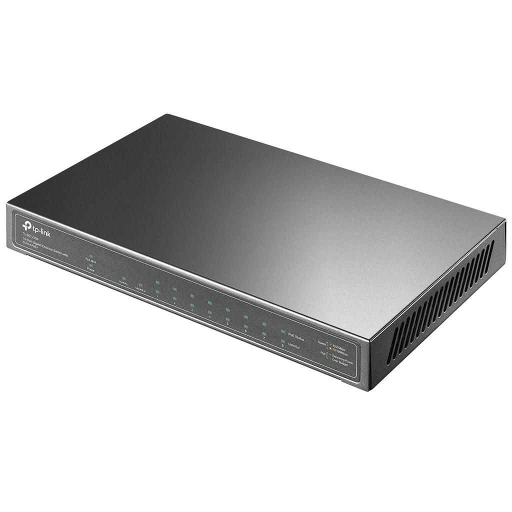 TP-Link TL-SG1210P network switch Unmanaged Gigabit Ethernet (10/100/1000) Power over Ethernet (PoE) Grey - Image 4