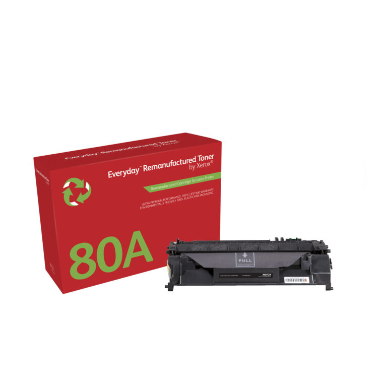 Everyday™ Mono Remanufactured Toner by Xerox compatible with HP 80A (CF280A), Standard capacity