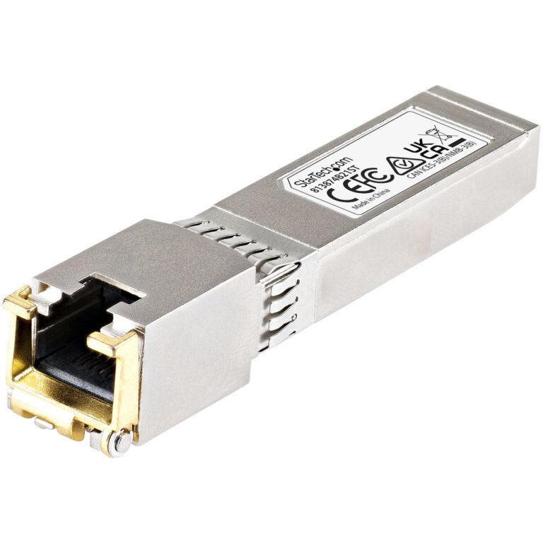 StarTech.com HPE 813874-B21 Compatible SFP+ Module - 10GBASE-T - SFP to RJ45 Cat6/Cat5e - 10GE Gigabit Ethernet SFP+ - RJ-45 30