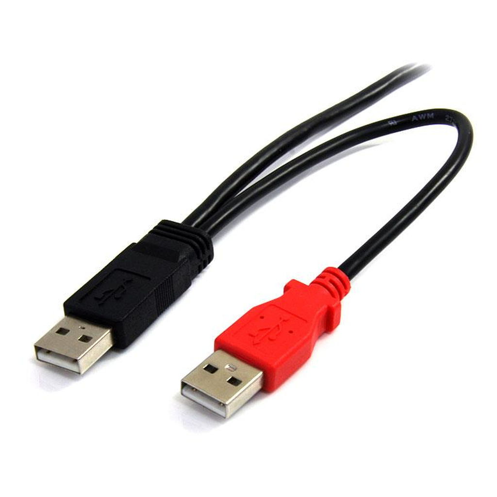 StarTech.com 6 ft USB Y Cable for External Hard Drive - USB A to mini B - Image 4