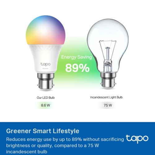 TP-Link Tapo Smart WiFi Light Bulb, Multicolor - Image 9