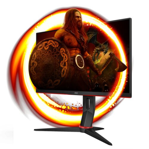 AOC G2 Q24G2A/BK LED display 60.5 cm (23.8") 2560 x 1440 pixels Quad HD LCD Black, Red - Image 3
