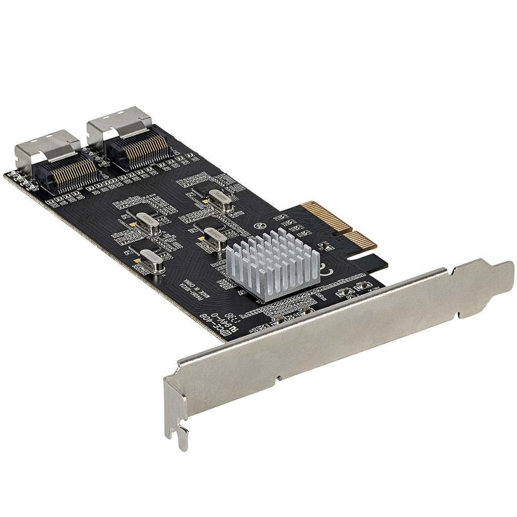 StarTech.com 8 Port SATA PCIe Card - PCI Express 6Gbps SATA Expansion Adapter Card with 4 Host Controllers - SATA PCIe Controll - Image 3