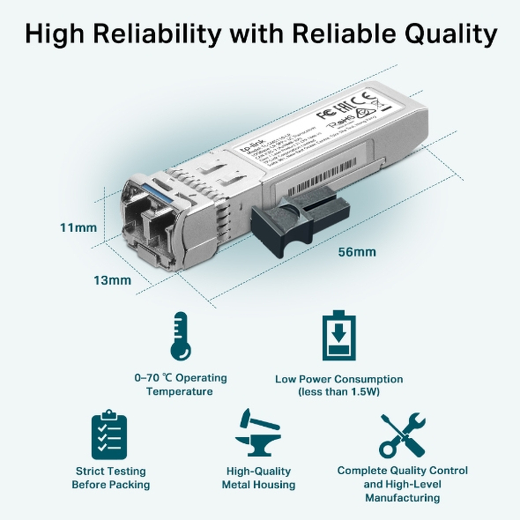 TP-Link Omada 10Gbase-LR SFP+ LC Transceiver - Image 4