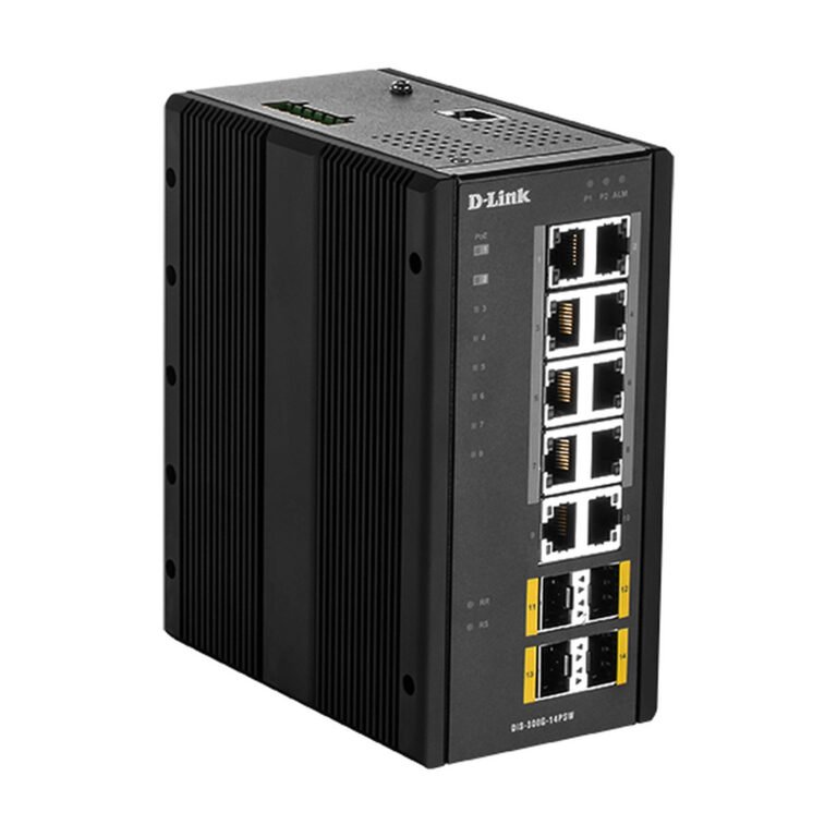 D-Link 14-Port L2 Managed Switch with 10 x 10/100/1000BaseT(X) (8 PoE) & 4 x 100/1000BaseSFP