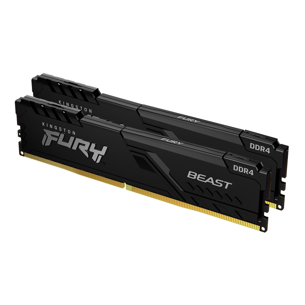 Kingston Technology FURY Beast 64GB 3600MT/s DDR4 CL18 DIMM (Kit of 2) Black