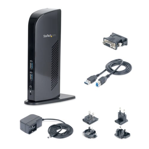 StarTech.com Dual Monitor USB 3.0 Docking Station with HDMI - DVI - 6 x USB Ports~Dual Monitor USB 3.0 Laptop Docking Station w - Image 2