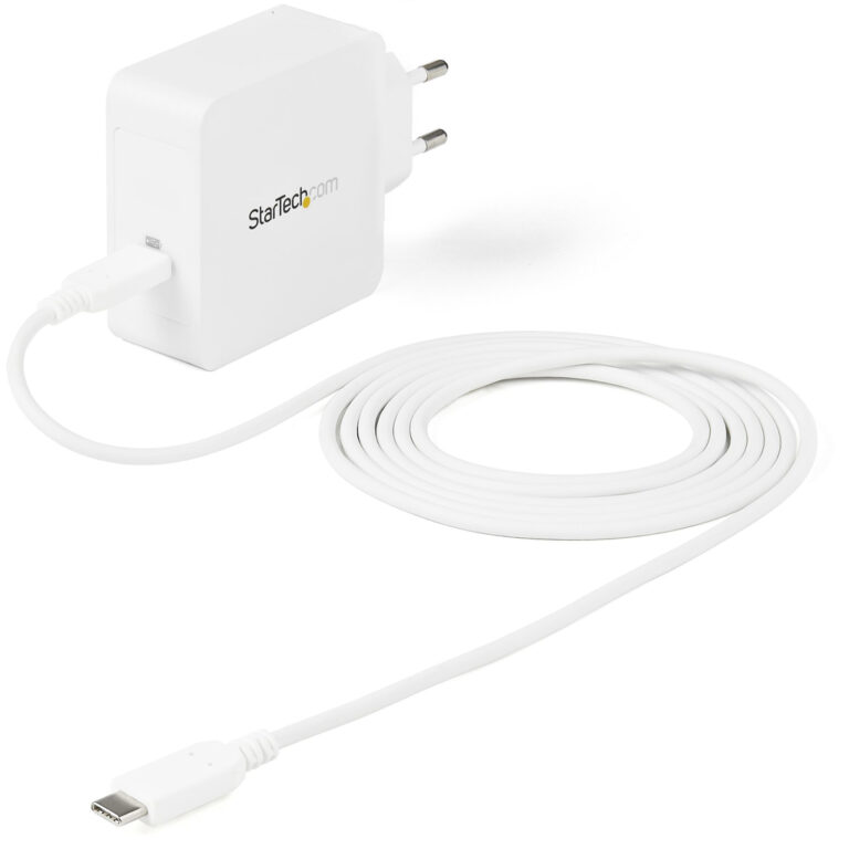 StarTech.com USB C Wall Charger - USB C Laptop Charger 60W PD - 6ft/2m Cable - Universal Compact Type C Power Adapter - Dell XP