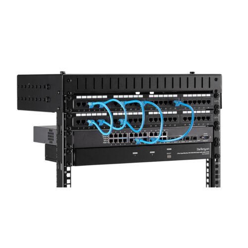 StarTech.com 8U 19" Wall Mount Network Rack - Adjustable Depth 12-20" 2 Post Open Frame Server Room Rack for AV/Data/ IT Commun - Image 5
