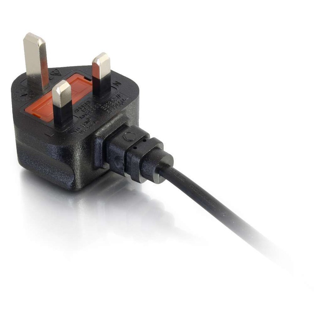 C2G 80612 power cable Black 2 m Power plug type G C7 coupler - Image 2
