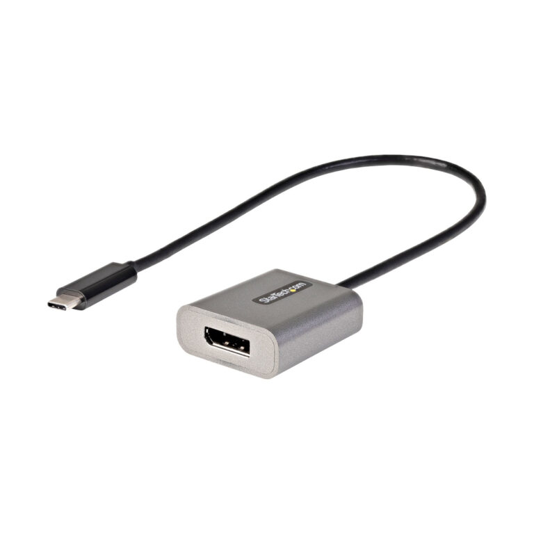 StarTech.com USB C to DisplayPort Adapter - 8K/4K 60Hz USB-C to DisplayPort 1.4 Adapter Dongle - USB Type-C to DP Monitor Video