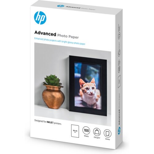HP Advanced Photo Paper, Glossy, 250 g/m2, 10 x 15 cm (101 x 152 mm), 100 sheets - Image 3