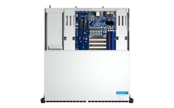QNAP TS-H3077AFU-R7-64G NAS/storage server Rack (2U) AMD Ryzen™ 5 64 GB DDR5 0 TB QuTS hero Black, Metallic - Image 2