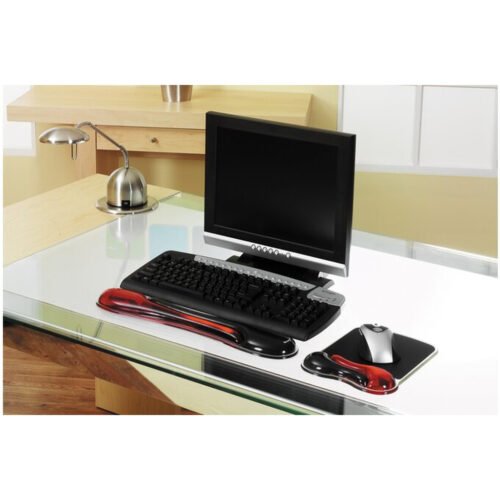 Kensington Duo Gel Mouse Pad with Integrated Wrist Support - Red/Black - Image 6